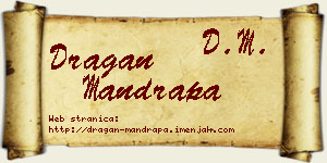 Dragan Mandrapa vizit kartica